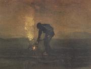 Vincent Van Gogh Peasant Burning Weeds (nn04) Sweden oil painting artist